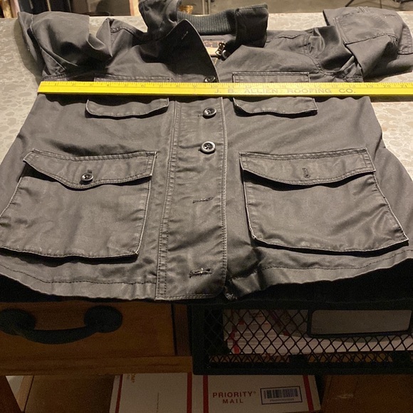 J Crew Utility Jacket Washed & aged black Jacket pockets Relaxed fit Jacket - Picture 9 of 9